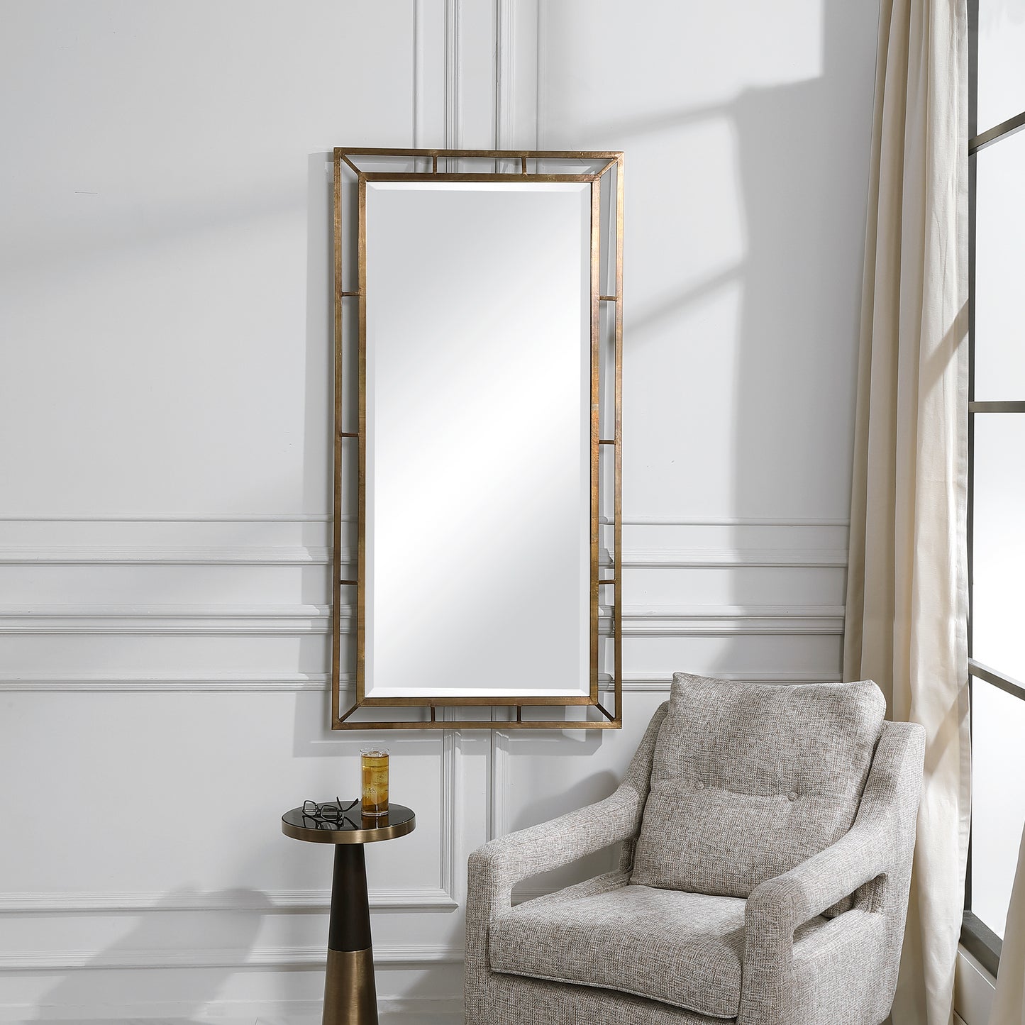 Uttermost 09675 Farrow Copper Industrial Mirror