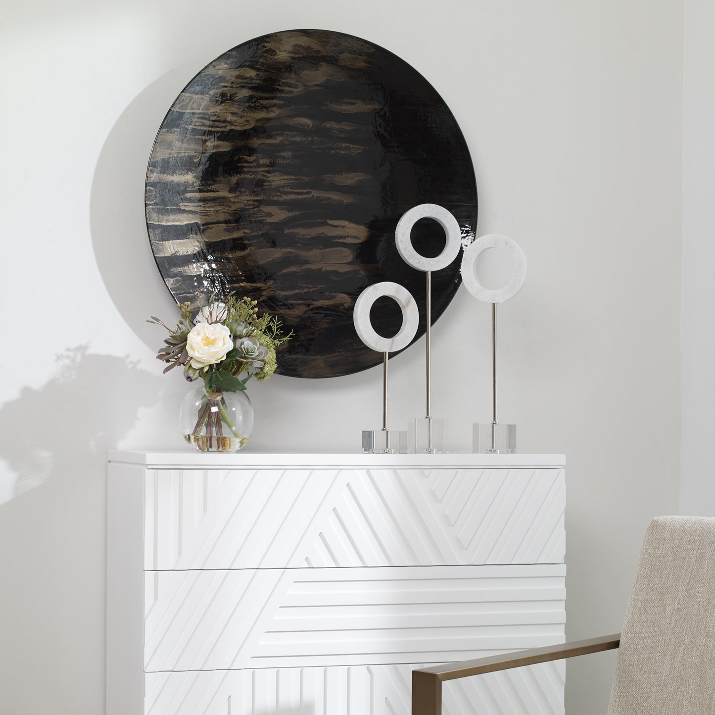 Uttermost 04297 Tio Black Metal Wall Décor