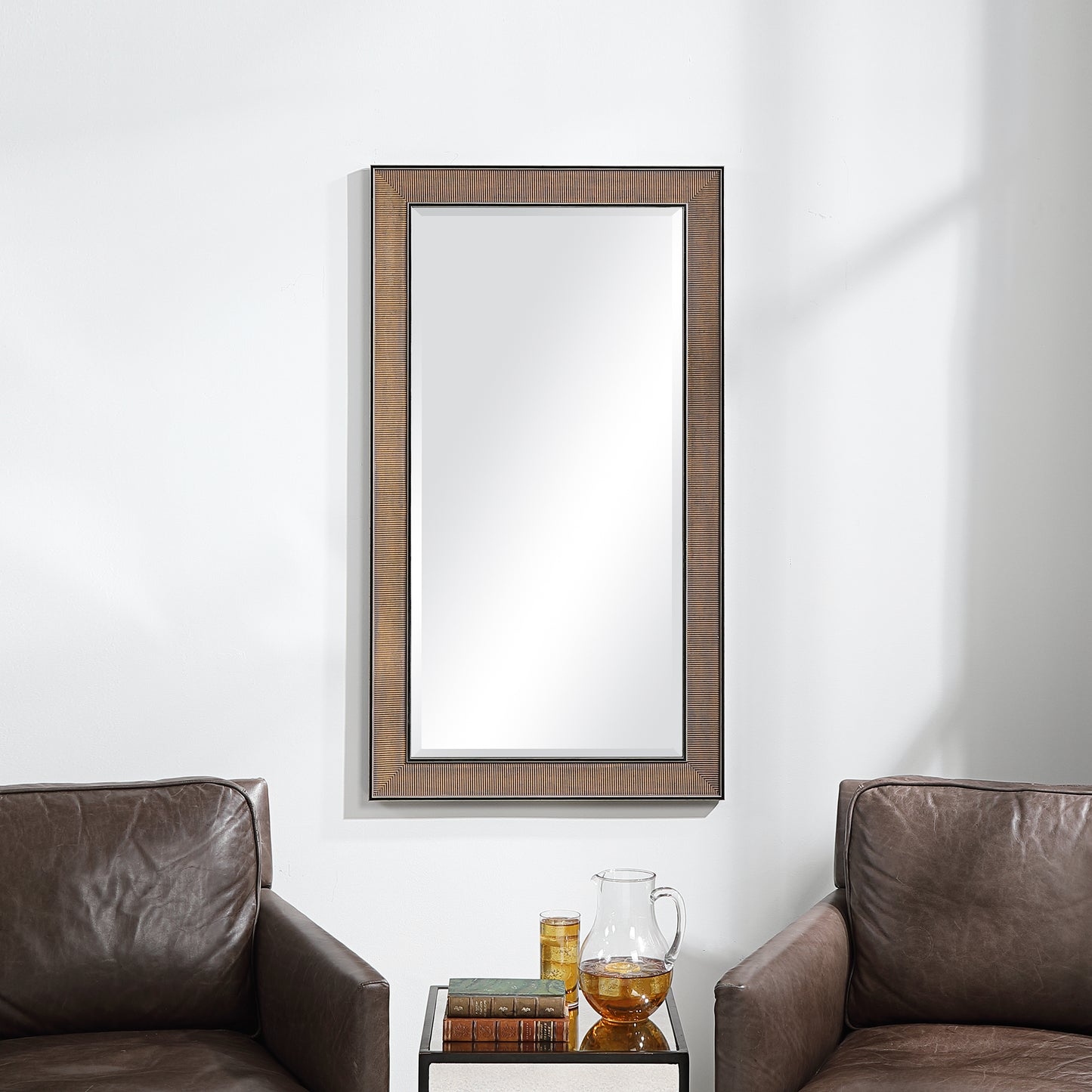 Uttermost 09723 Valles Golden Rust Mirror