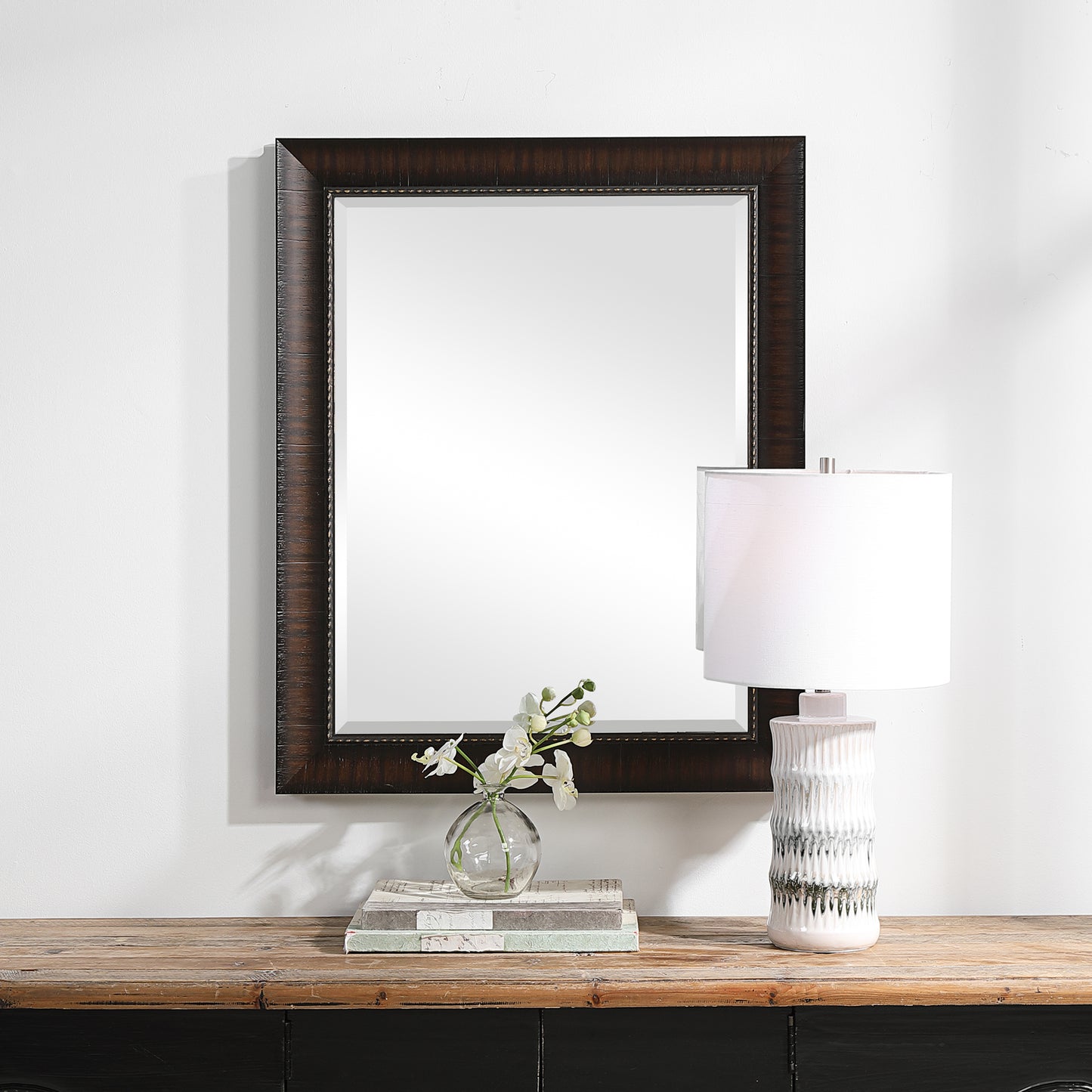 Uttermost 09726 Wythe Burnished Wood Mirror