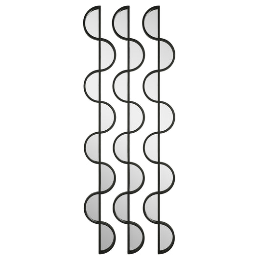Uttermost 04310 Wisp Mirrored Iron Wall Decor, S/3