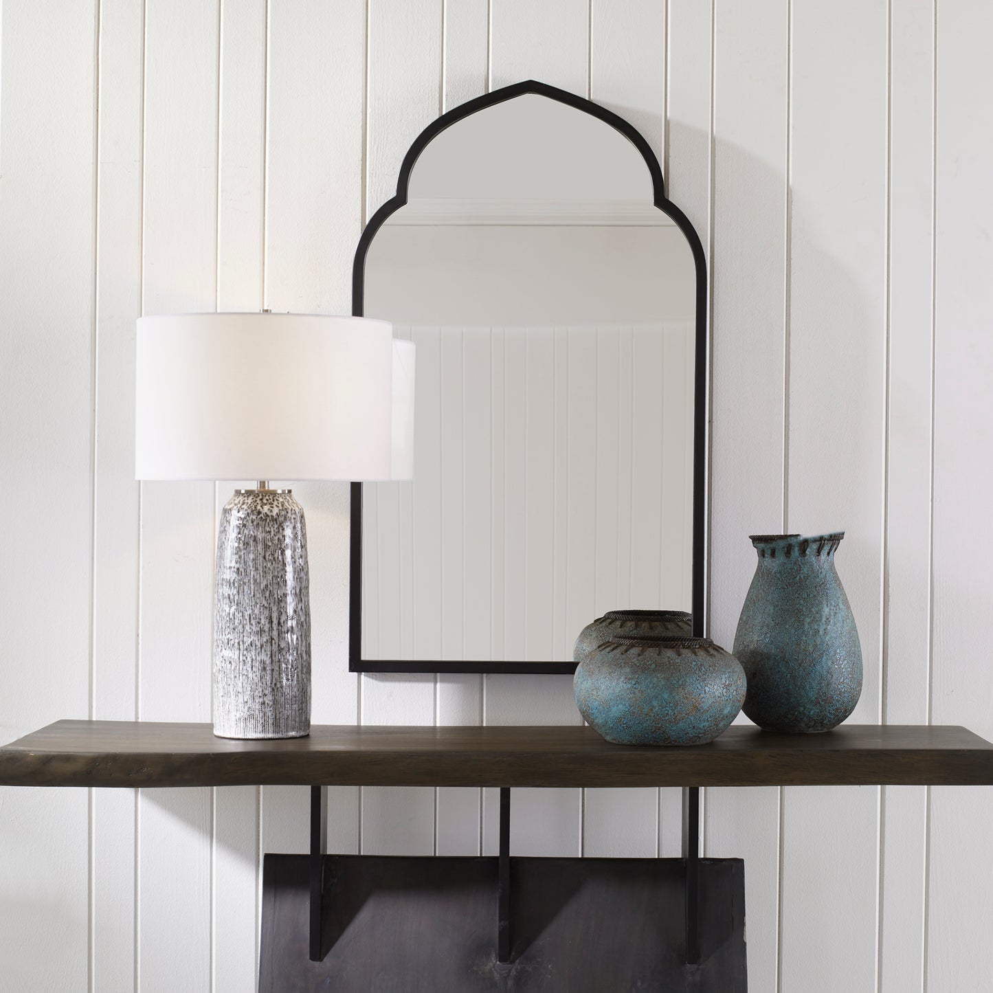 Uttermost 09746 Kenitra Black Arch Mirror