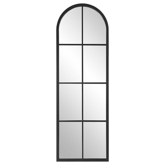 Uttermost 09772 Amiel Black Arch Window Mirror
