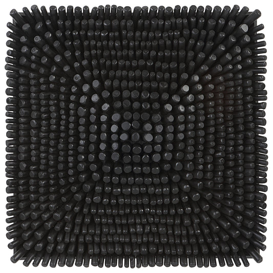 Uttermost 04321 Portside Black Wood Wall Panel