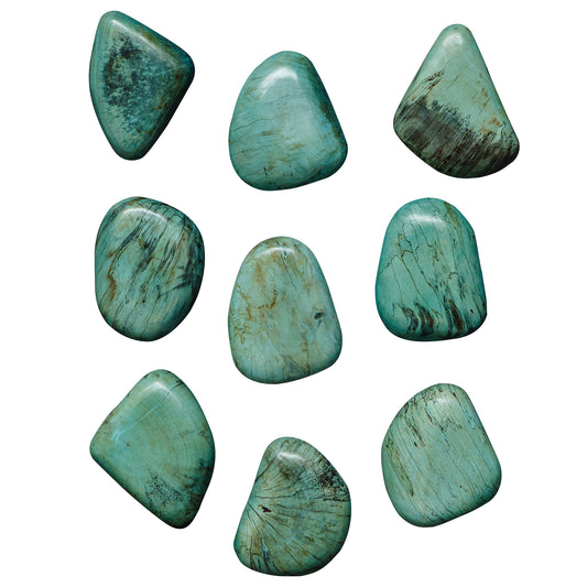 Uttermost 04325 Pebbles Aqua Wood Wall Decor, S/9
