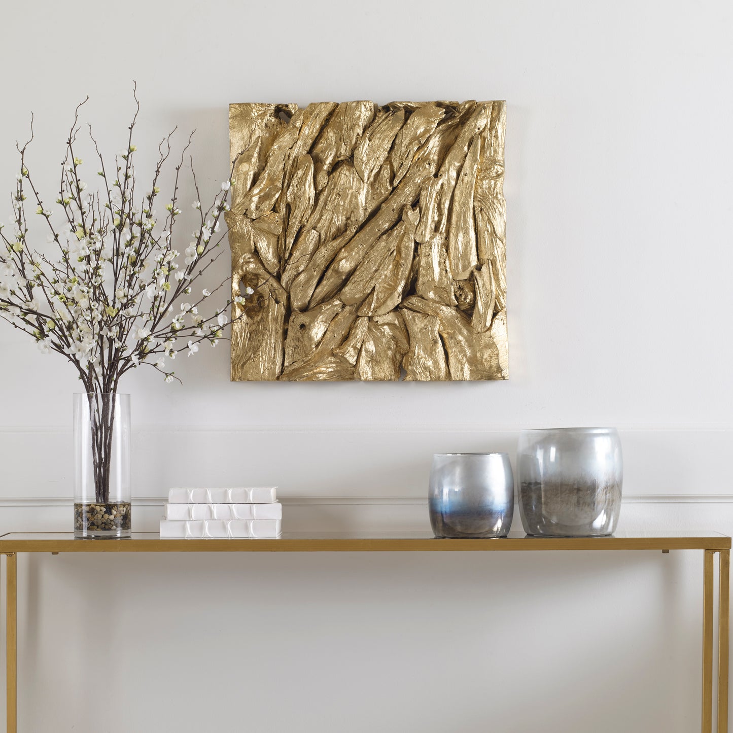 Uttermost 04327 Rio Gold Wood Wall Décor