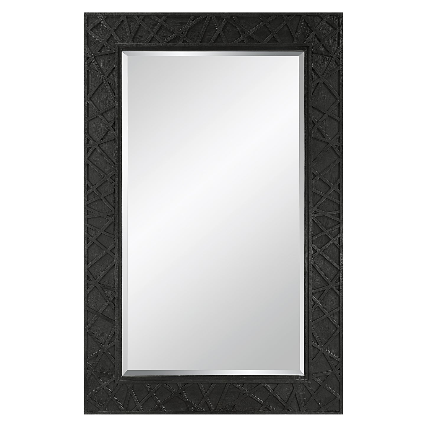 Uttermost 09803 Everest Satin Black Mirror