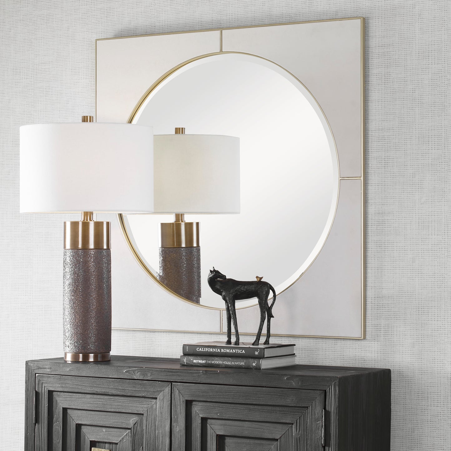 Uttermost 09817 Cyprus White Square Mirror