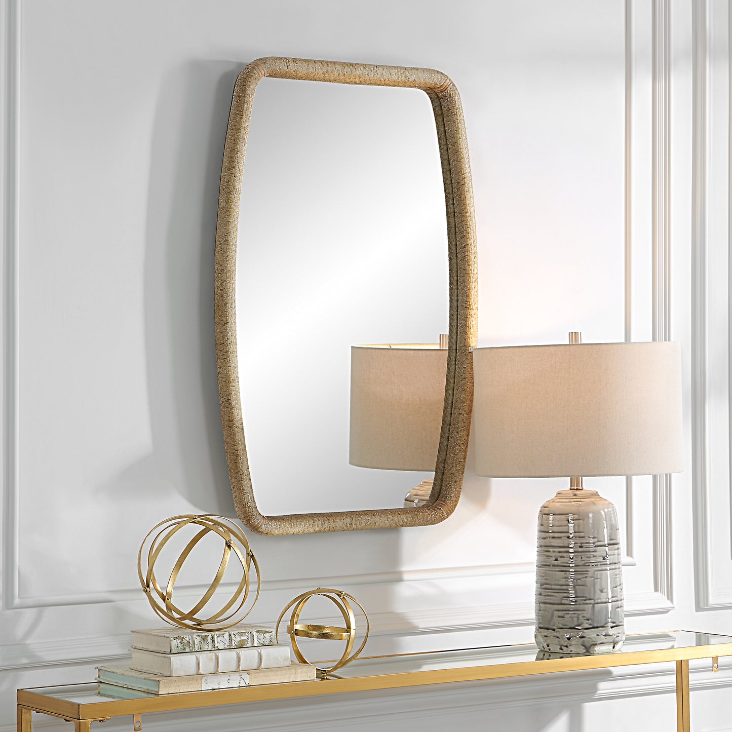 Uttermost 09831 Tiki Rattan Mirror