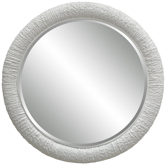 Uttermost 08168 Mariner White Round Mirror