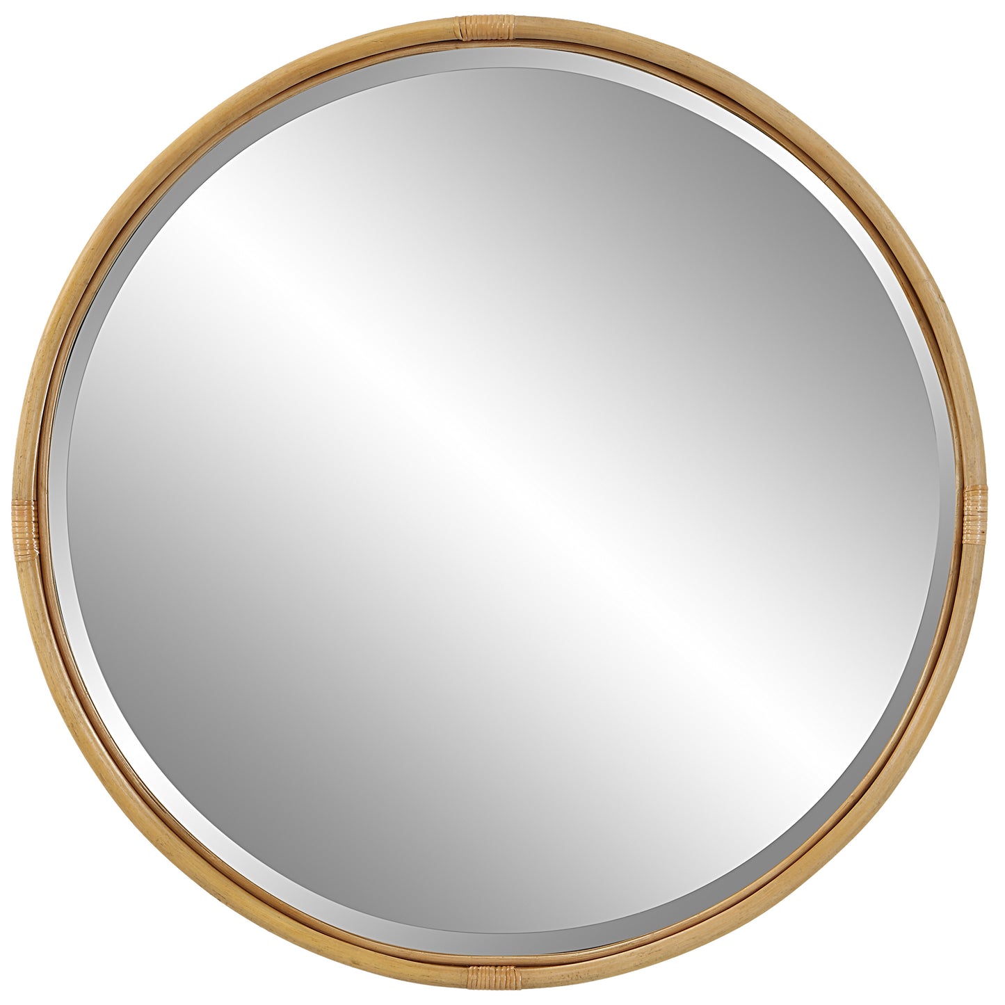 Uttermost 09859 Drift Away Rattan Round Mirror