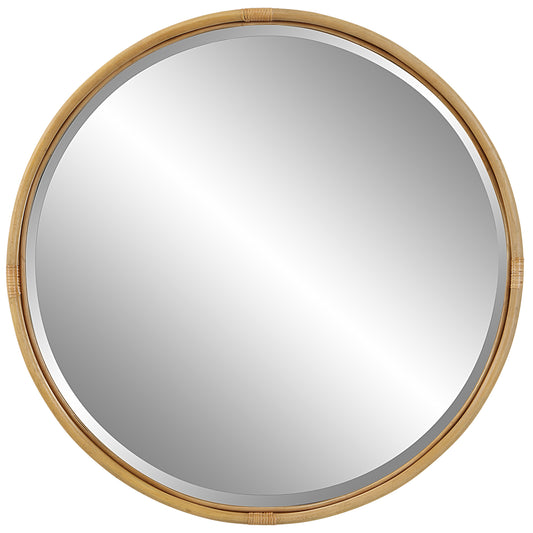 Uttermost 09859 Drift Away Rattan Round Mirror
