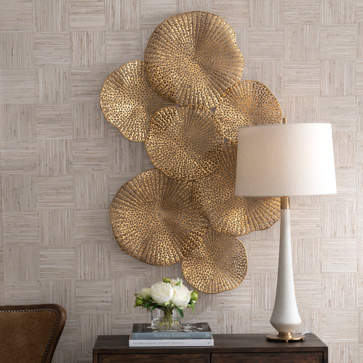 Uttermost 04335 Ripley Gold Metal Wall Art
