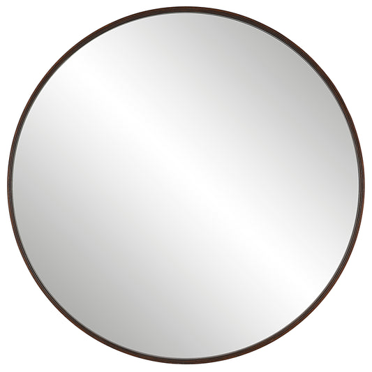 Uttermost 09869 Eden Mahogany Round Mirror