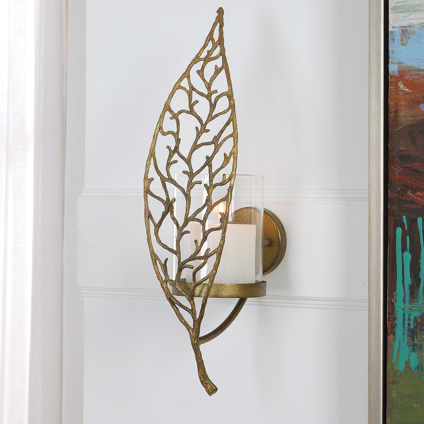 Uttermost 04334 Woodland Treasure Gold Candle Sconce