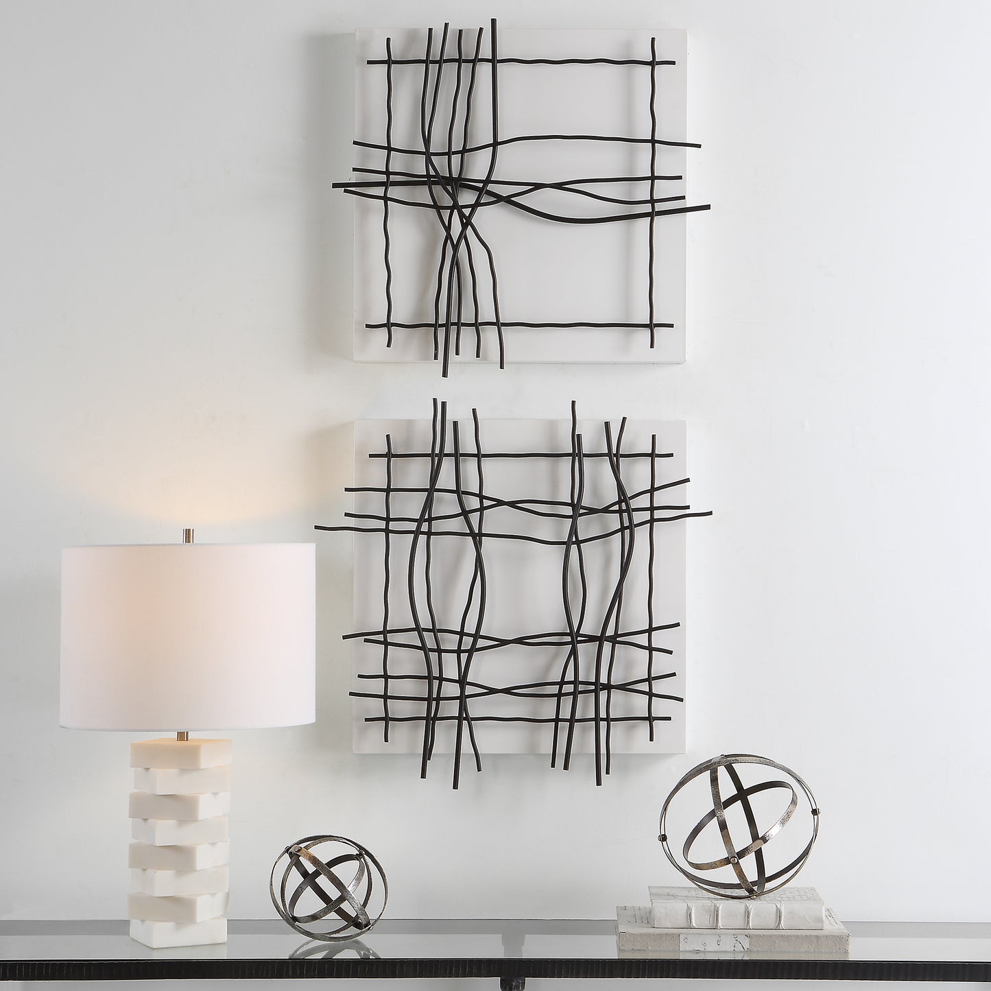 Uttermost 04341 Genesis Metal Wall Decor, S/2