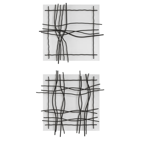 Uttermost 04341 Genesis Metal Wall Decor, S/2
