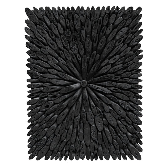 Uttermost 04343 Bahama Black Wood Wall Decor