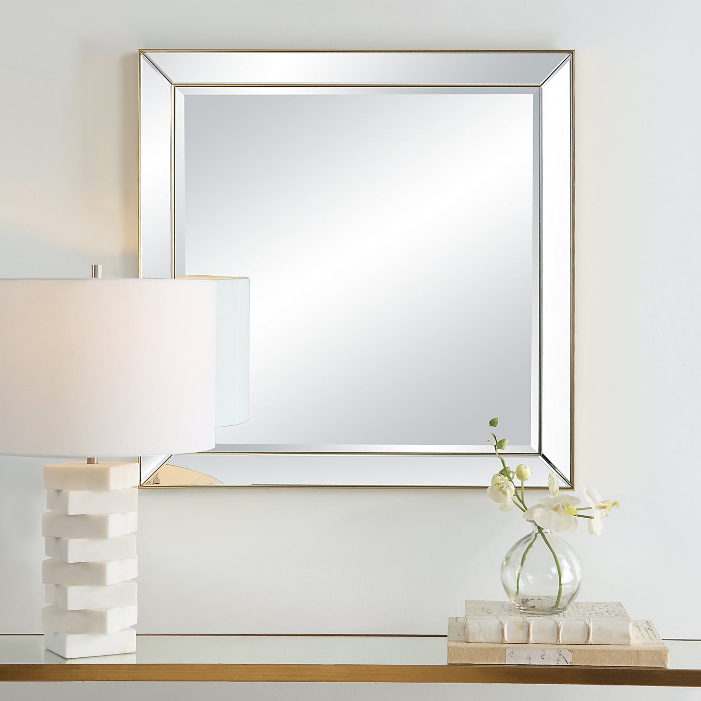 Uttermost 09891 Lytton Gold Square Mirror