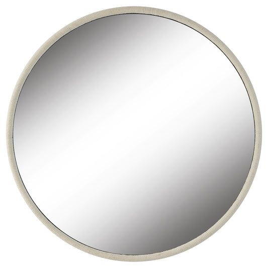 Uttermost 09908 Ranchero White Round Mirror