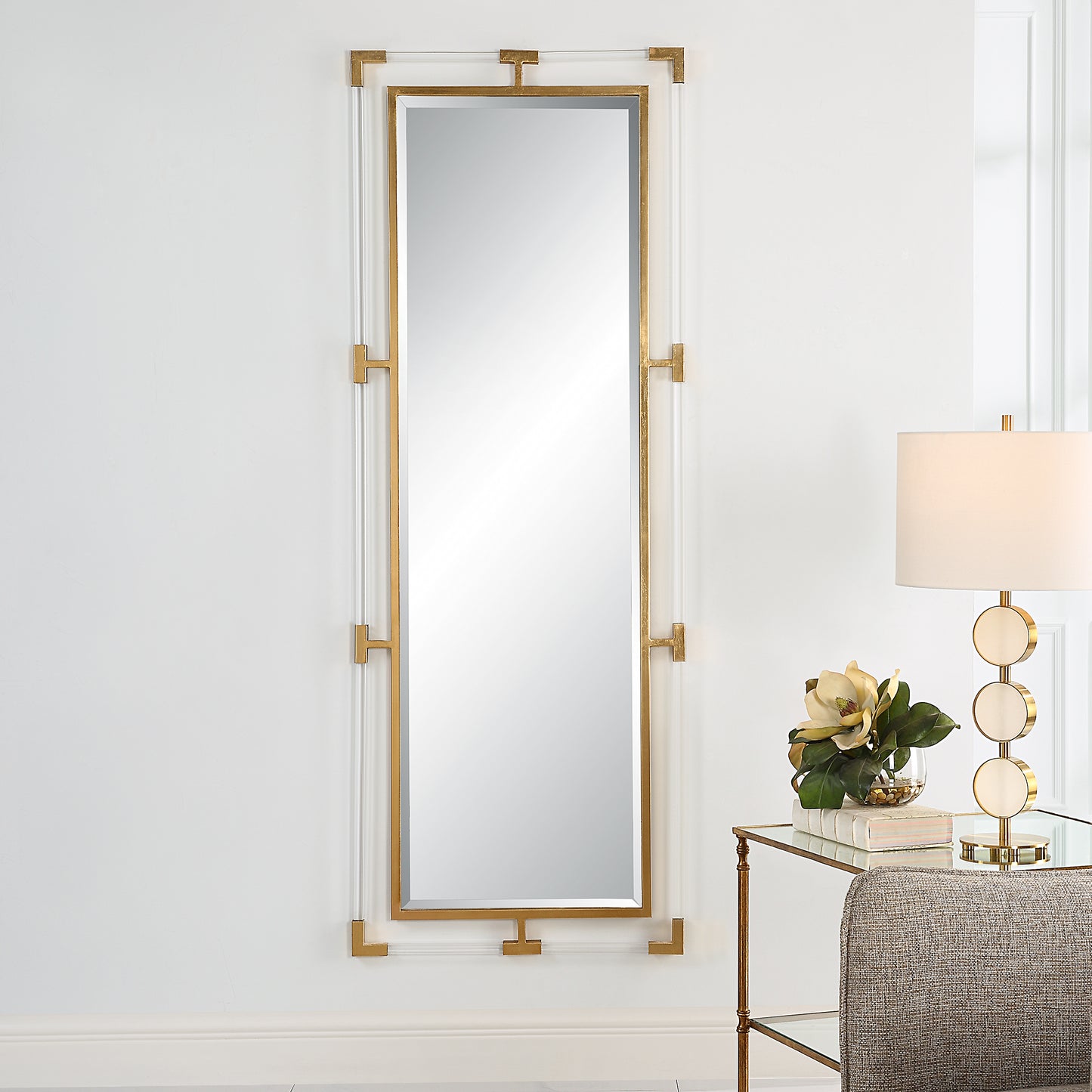 Uttermost 09926 Balkan Gold Tall Mirror