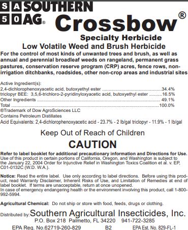 Southern Ag Crossbow Specialty Herbicide Low Volatile Weed & Brush Herbicide