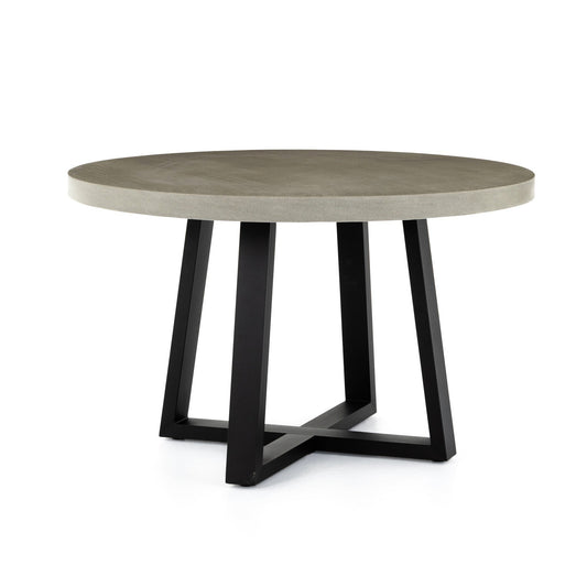 Four Hands VCNS-F006A Cyrus Outdoor Round Dining Table - Light Grey